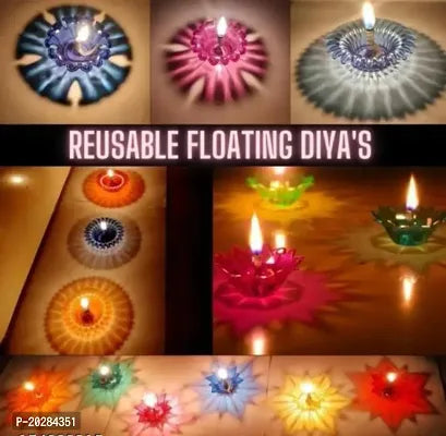 3D Reflection Diya Set - Festive Diwali Decor