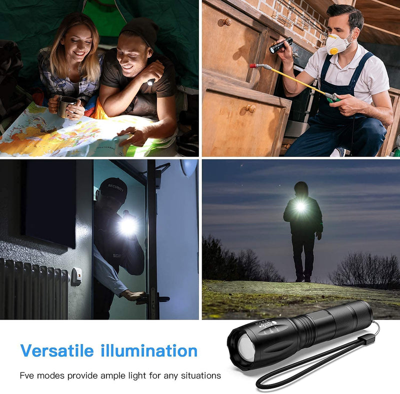 Waterproof TacLight Travel & Home Flashlight